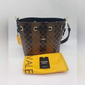 719- VALENTINO By Mario Valentino Karl Monogram Stripes NWT